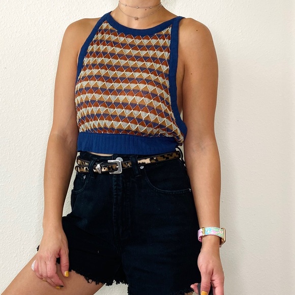 Free People Tops - Free People Boho Knit Crop Top
